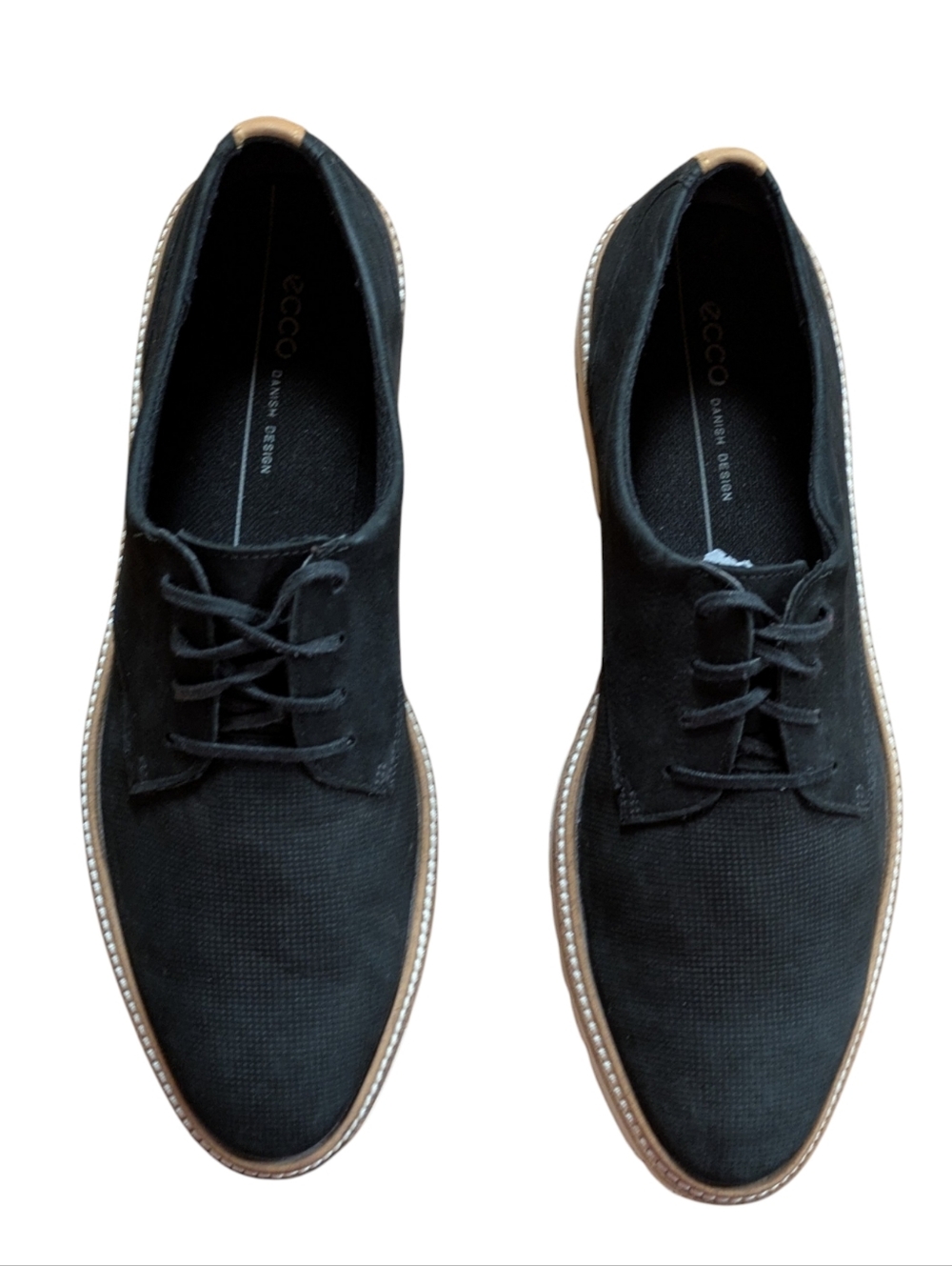 Ecco Modern Tailored Tie Oxford Shoes Black Size 41 - Picture 8 of 12